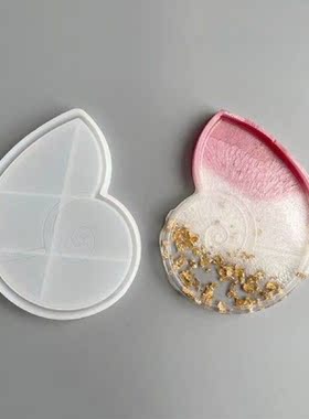 DIY Plate Resin Mold Starfish Conch Shell Dish Mold Mirror
