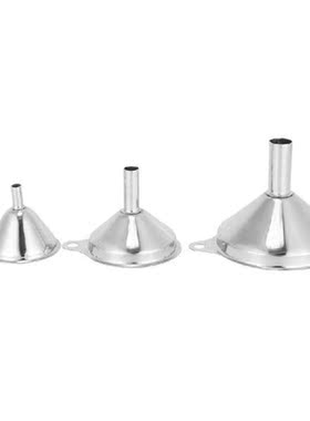 3 Pack Stainless Steel Funnels Set For Kitchen