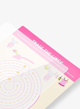 Children's Pen Control Training Card Color Black and