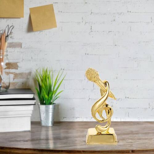 Trophy Microphone Award Party Trophies Music Singing Mic Kar - 图0