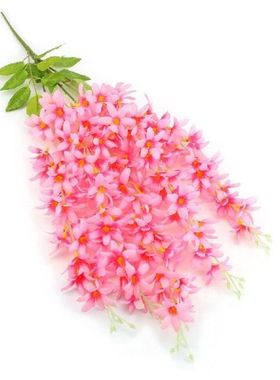 Home Hanging Flower Artificial Violet Wall Wisteria Basket