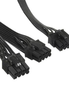 60cm 18AWG 8 Pin Male to Dual 8Pin(6+2) Male PCI-E Video Gra