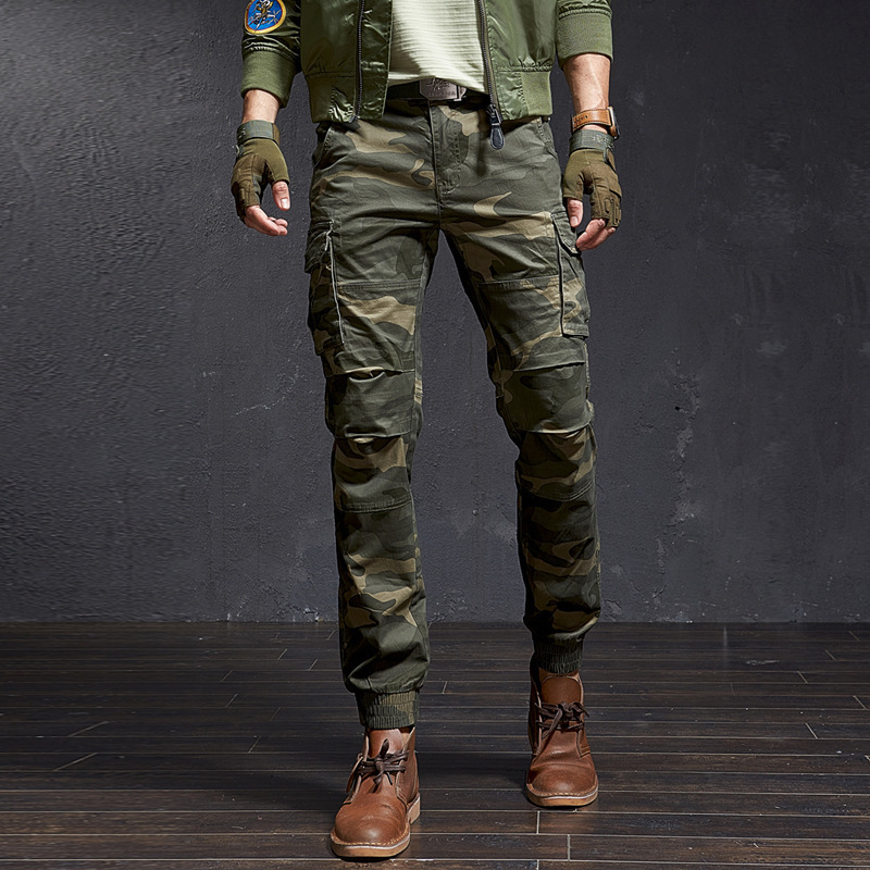 Fashion High Quality Slim Military Camouflage Casual Tactica-图3