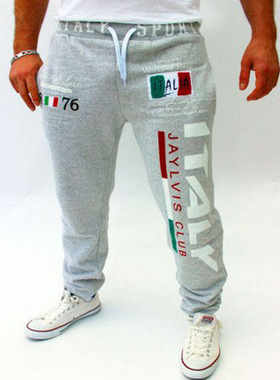 Men's sports trousers and large trousers欧美风男士字
