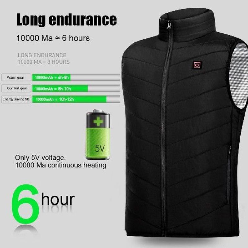 Men 7/11/13 Zone Heated vest Jacket Fashion Men Women Coat - 图1