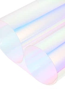 Film Iridescent Transparent Vinyl Rainbow Fabric Roll