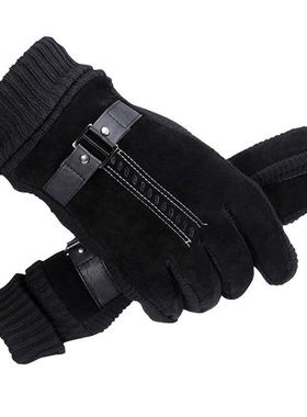 Men's waterproof and antiskid motorcycle gloves猪皮