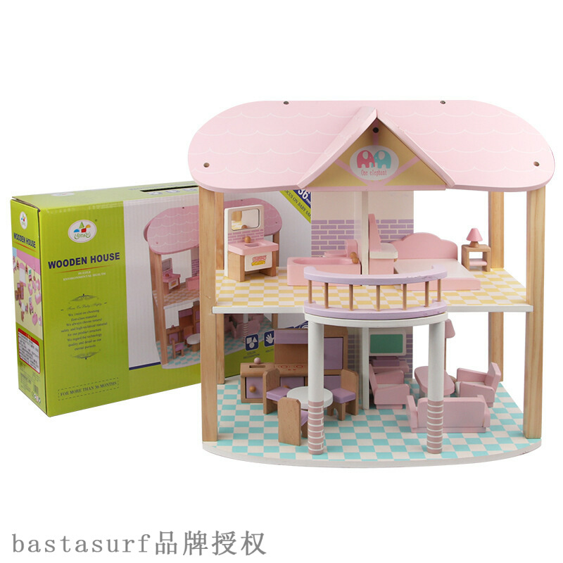 Princess Doll House Villa wooden house cabin house DIY puzz