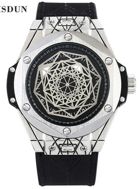 Men's automatic mechanical watch男士手表硅胶带夜光全