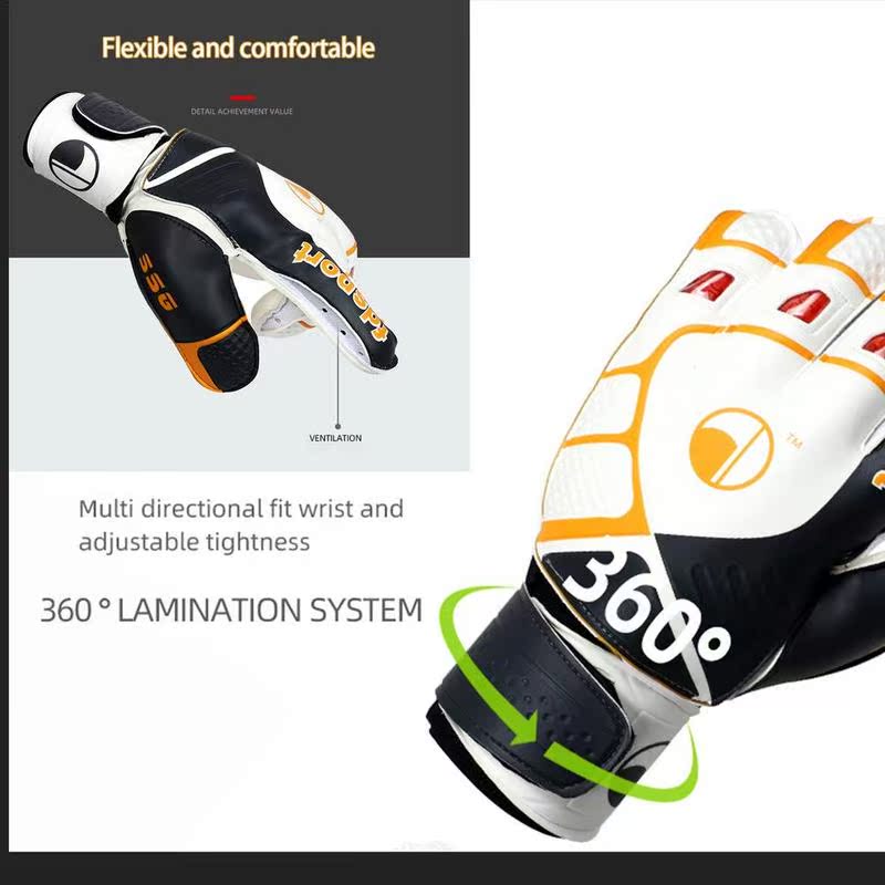 Kids Goalkeeper Gloves Soccer Gloves With Double Wrist-图3