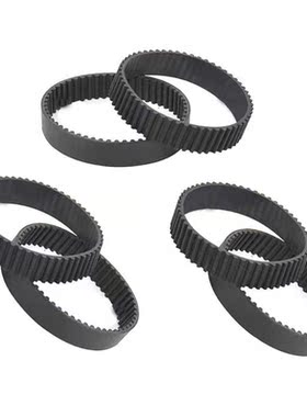 1Pcs S3M-123 To S3M-180 Black Rubber Close Loop Timing Belt