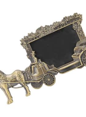 Dog Picture Frame Carriage Style Pet Photo Frame Tin Lead