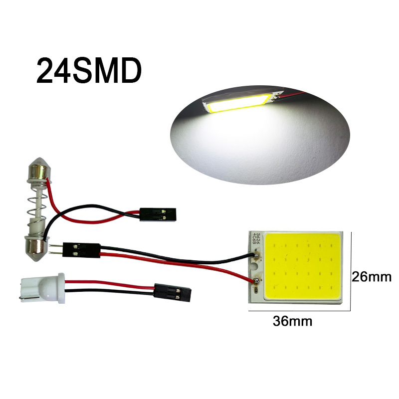 White T10 W5w Cob 24SMD 36SMD 48SMD Car Led Auto Interior Re - 图2