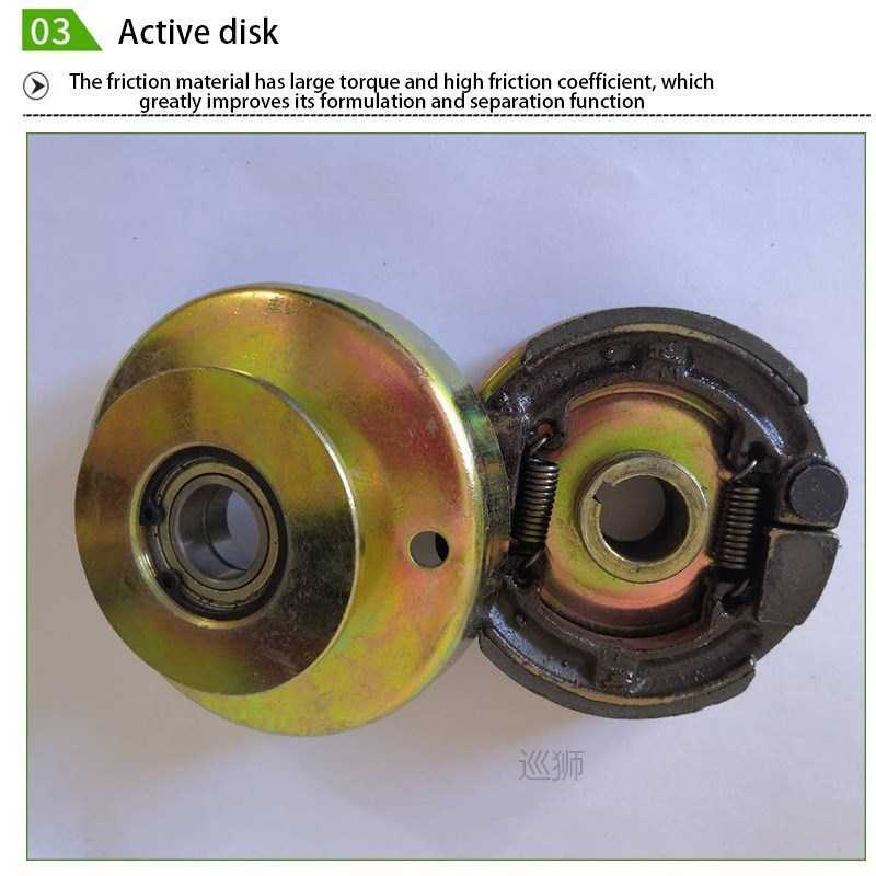 1 Set Single Groove Belt Clutch Fits for 168F/170F/GX200 Gas - 图0