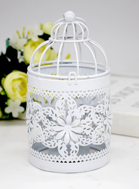 Restaurant Wedding Party Hollowed Wrought Iron Bird Cage