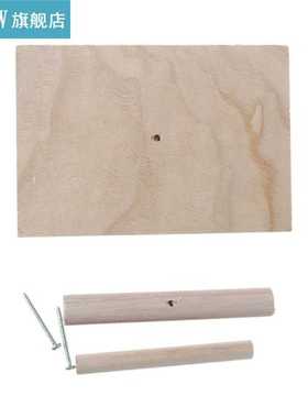 Portable Wooden Pet Parrot Training Rotation Perched Stand P