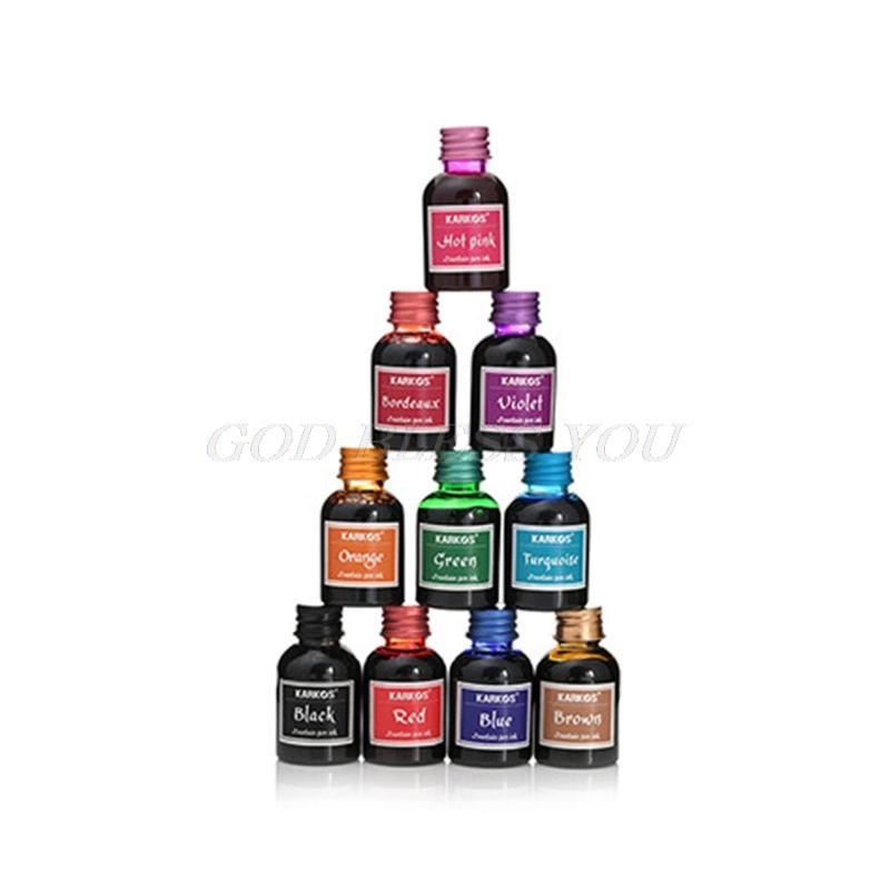 1 Bottle Pure Colorful 30ml Fountain Pen Ink Refilling Inks - 图0