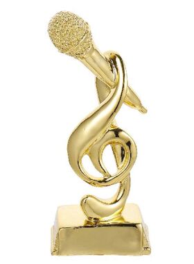 Trophy Microphone Award Party Trophies Music Singing Mic Kar