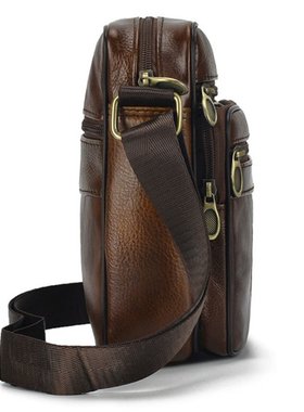 Casual Man Chest Pack Cowhide Genuine Leather Male