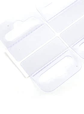 100pcs PVC Slot Hole Adhesive Hang Tabs Tags Hook
