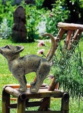 Jaguar Figurine Sculpture, Outdoor Realistic Vivid Garden