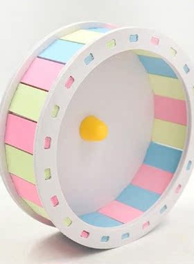 Toy Exercise Hamster Mute Flying Saucer Wheels Golden Bear