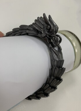 新品新款欧美龙麟纹粗手链男款复