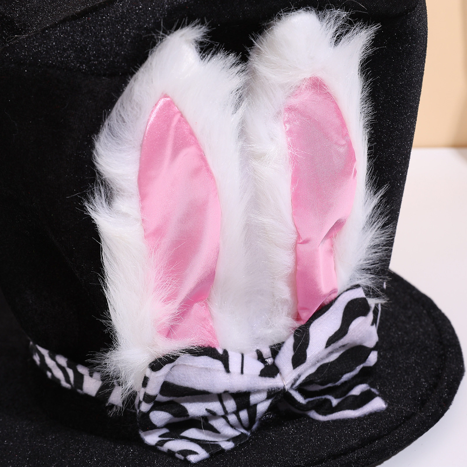 复活节帽子创意可爱节日酒吧儿童派对道具男女生丝绒兔耳高帽礼帽,淘宝优惠券,粉丝福利购,淘宝优惠卷