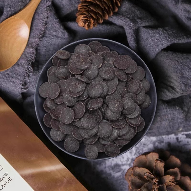 法国进口可可百利黑巧克力币29%34%70%烘焙原料纯可可脂白巧500g - 图1