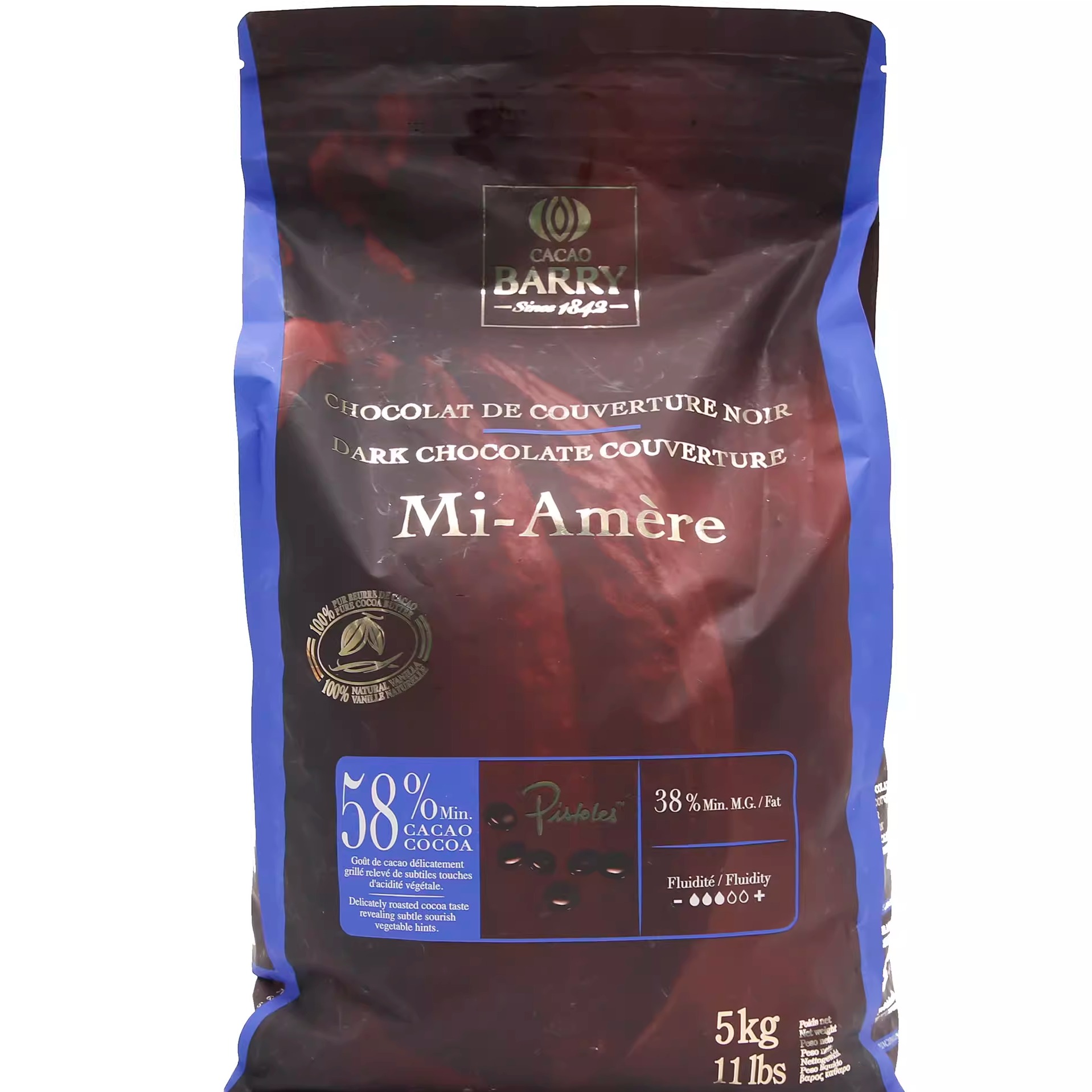 法国进口可可百利黑巧克力币29%34%70%烘焙原料纯可可脂白巧500g - 图3