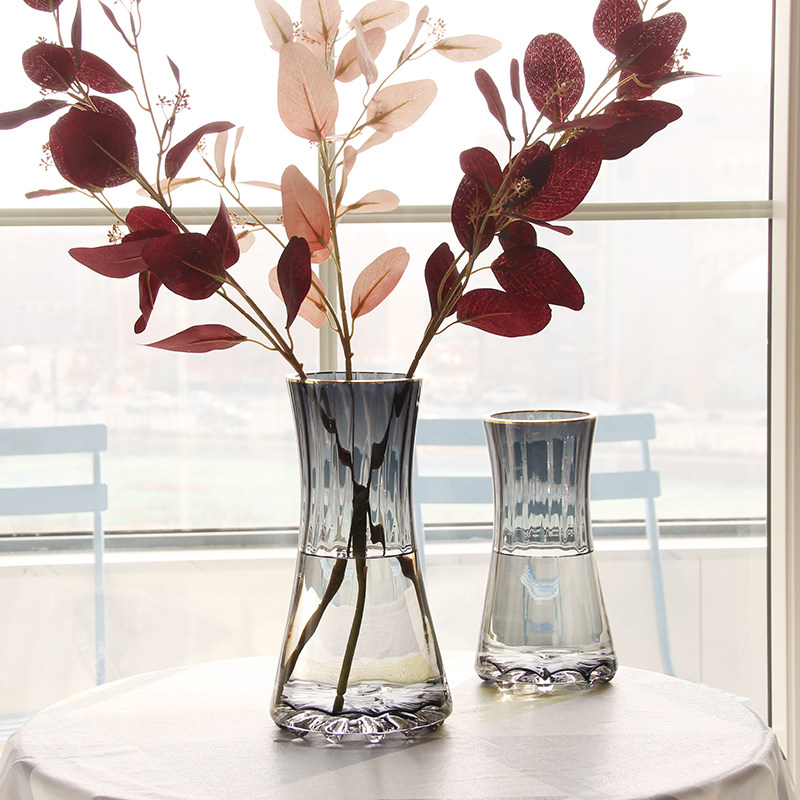 北欧玻璃花瓶透明客厅插花摆件水养餐桌玫瑰百合向日葵鲜花花器,淘宝优惠券,粉丝福利购,淘宝优惠卷