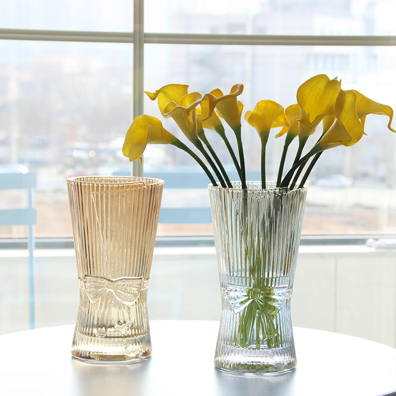 北欧玻璃花瓶摆件客厅创意插花水养餐桌玫瑰百合鲜花家用高级感,淘宝优惠券,粉丝福利购,淘宝优惠卷