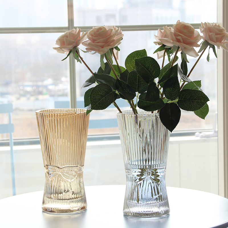北欧玻璃花瓶摆件客厅创意插花水养餐桌玫瑰百合鲜花家用高级感,淘宝优惠券,粉丝福利购,淘宝优惠卷