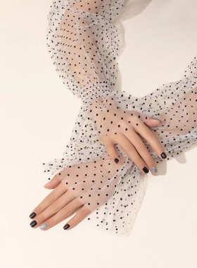 夏季蕾丝防晒袖套女薄款长护臂网