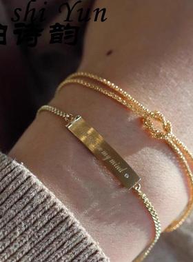 s925通体纯银手链新款式女士手镯