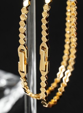 925纯银复古六边形手链