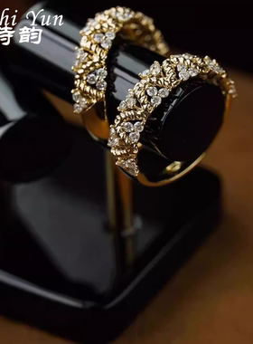 女宫廷红色通体麋鹿指环高贵