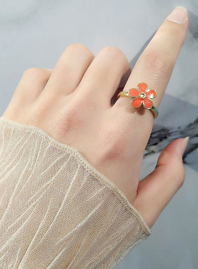 时来运转趣味好玩小雏菊戒指ins