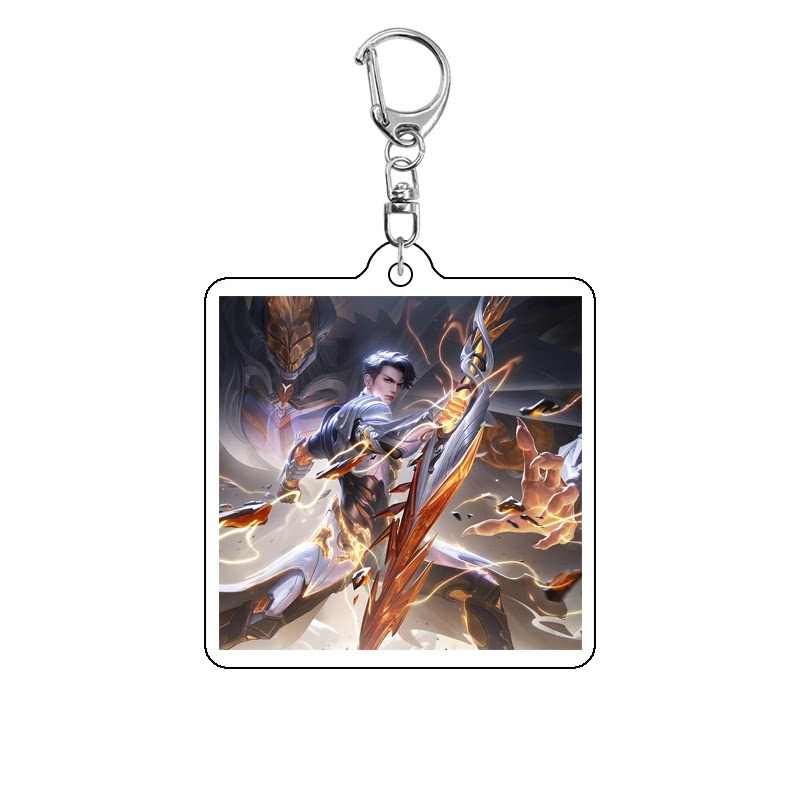 王者荣耀皮肤王者荣耀皮肤海报来图定制亚克力钥匙扣书包挂件送男女生日小礼物