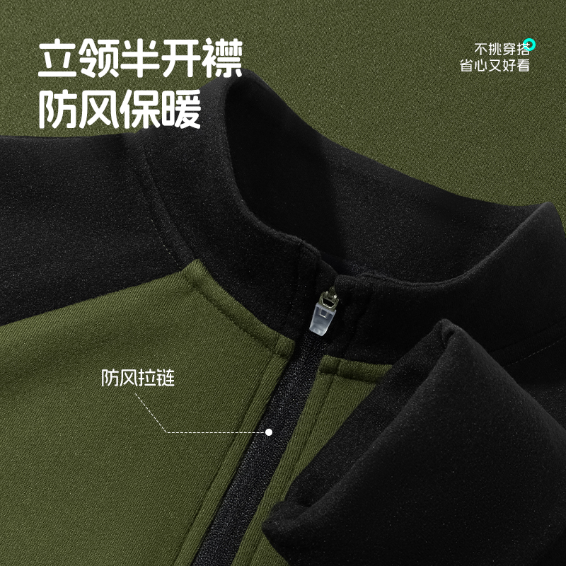 回力童装男童打底衫儿童秋冬款德绒蓄热内搭中大童秋季7A抗菌上衣 - 图2