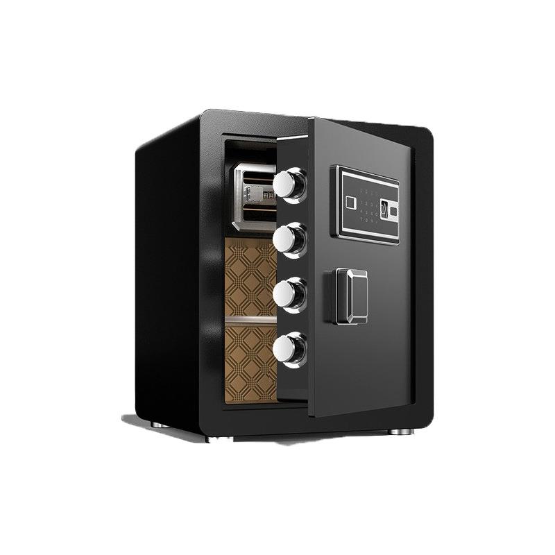 Safe all-steel office home fingerprint password safe small anti-theft English broadcast safe deposit box