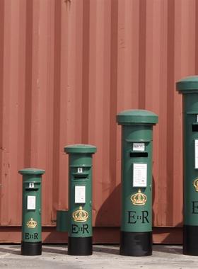 怀旧复古信箱邮箱邮筒储钱罐摄影道具模型酒吧餐厅装饰摆件可定制