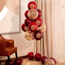 Wedding Premises Floating Balloon Countryside Wedding Balcony Decoration Arranged Wedding scene Living room Room Bedroom New room Scene