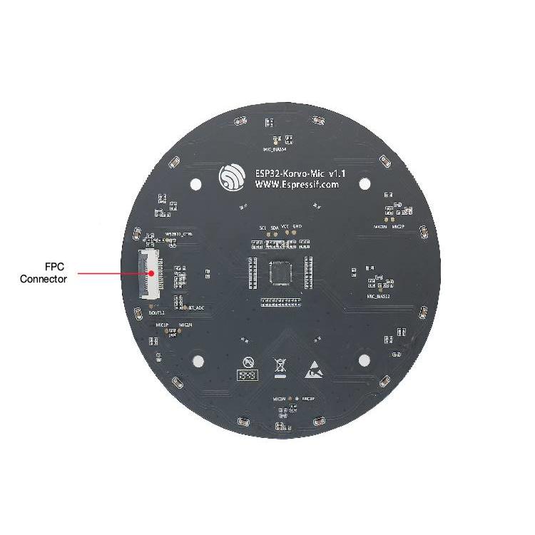 ESYGB32-Korv 乐科技 E鑫SoP32 AI 语音开发板 多麦单芯片 语音P - 图3