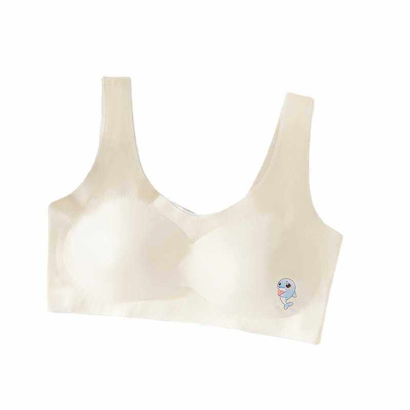 新款直销发育期少女抹胸内衣带胸垫初高中学生女童文胸无痕冰丝小,淘宝优惠券,粉丝福利购,淘宝优惠卷