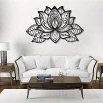 HelloYoung Mandala Wall Art Lotus Flower Mandala Metal Wall