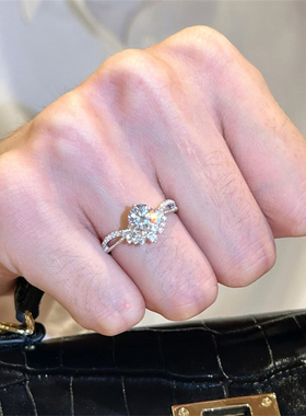 超闪满钻皇冠戒指女款