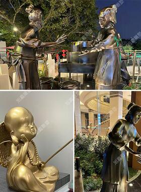 雕塑定制不锈钢玻璃钢铸铜卡通吉祥物形象动物人物大型户外摆件