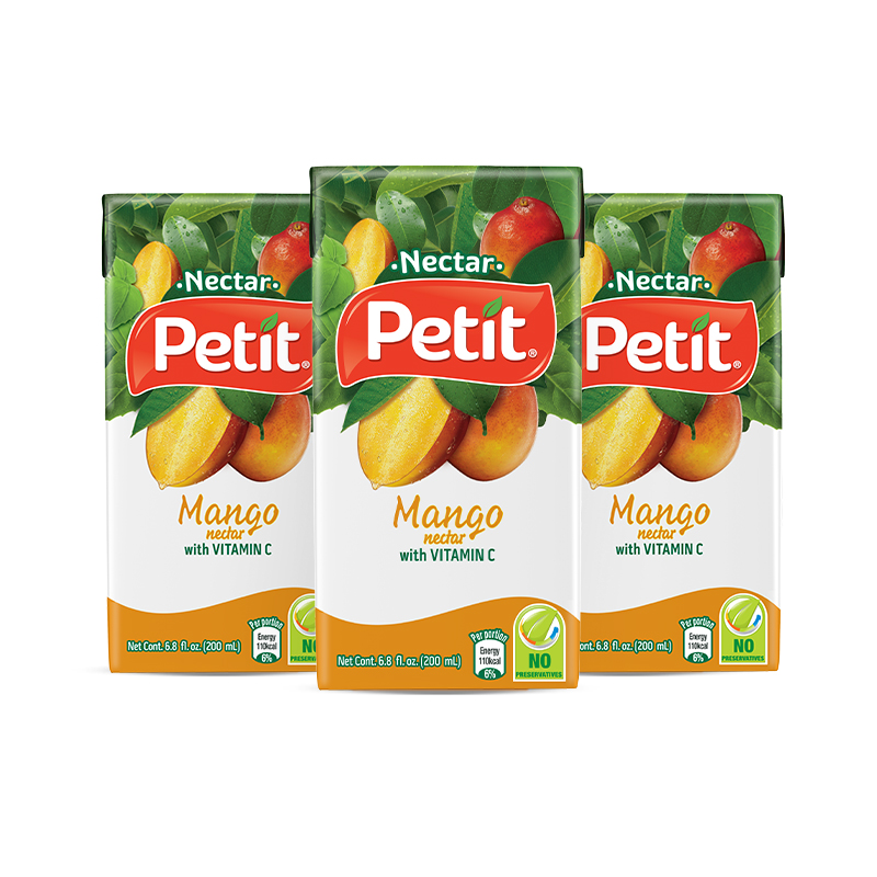 Petit进口桃汁芒果汁200ml*9瓶券后14.9元包邮