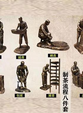 定制玻璃钢铸铜仿铜人物雕像农耕民俗名人校园体育各类人物雕塑